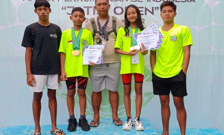 Kota Mataram Sumbang Atlet terbaik, Sabet 5 Medali Emas di Renang Jatim Open 2022